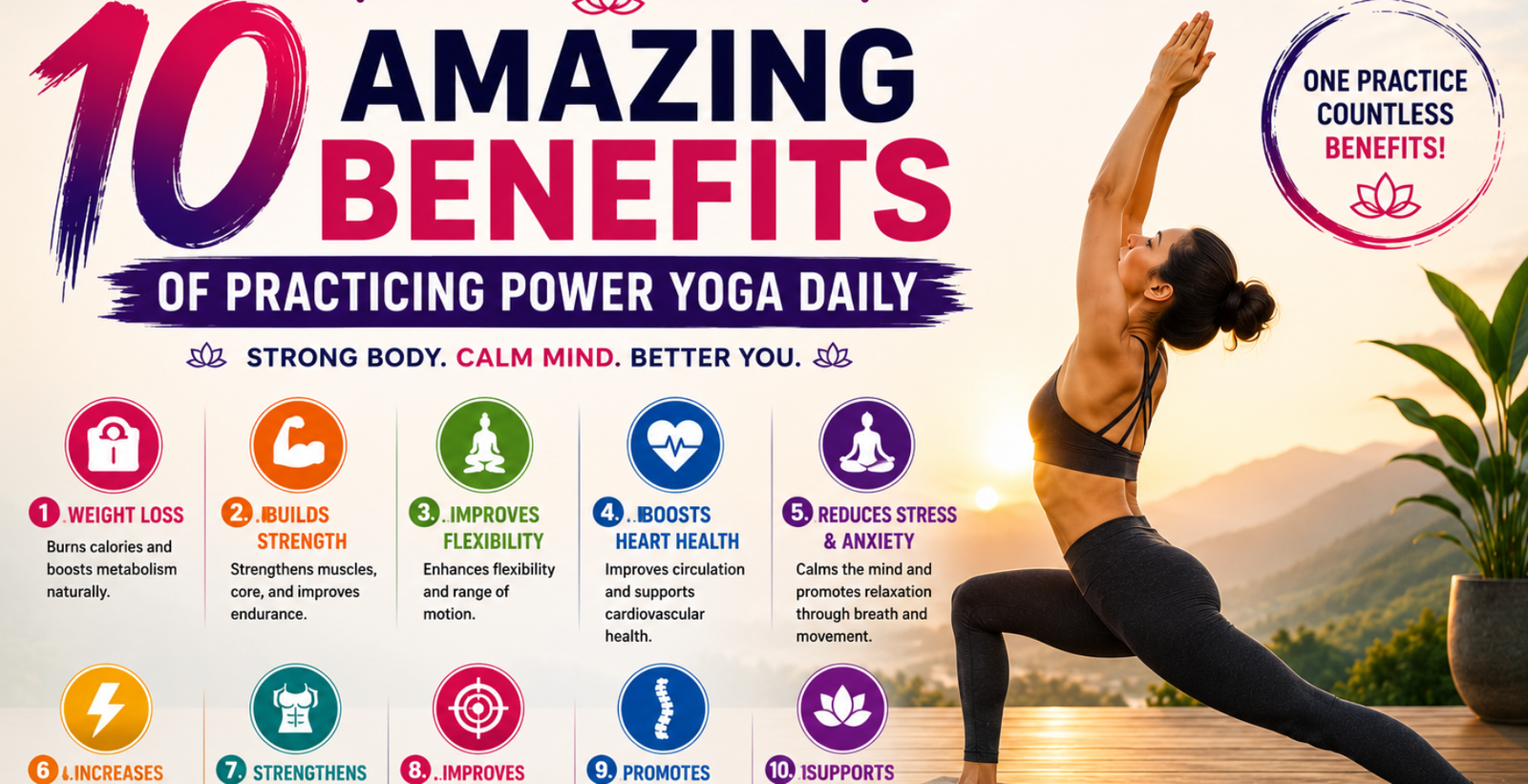 10 Amazing Benefits of Practicing Power Yoga Daily