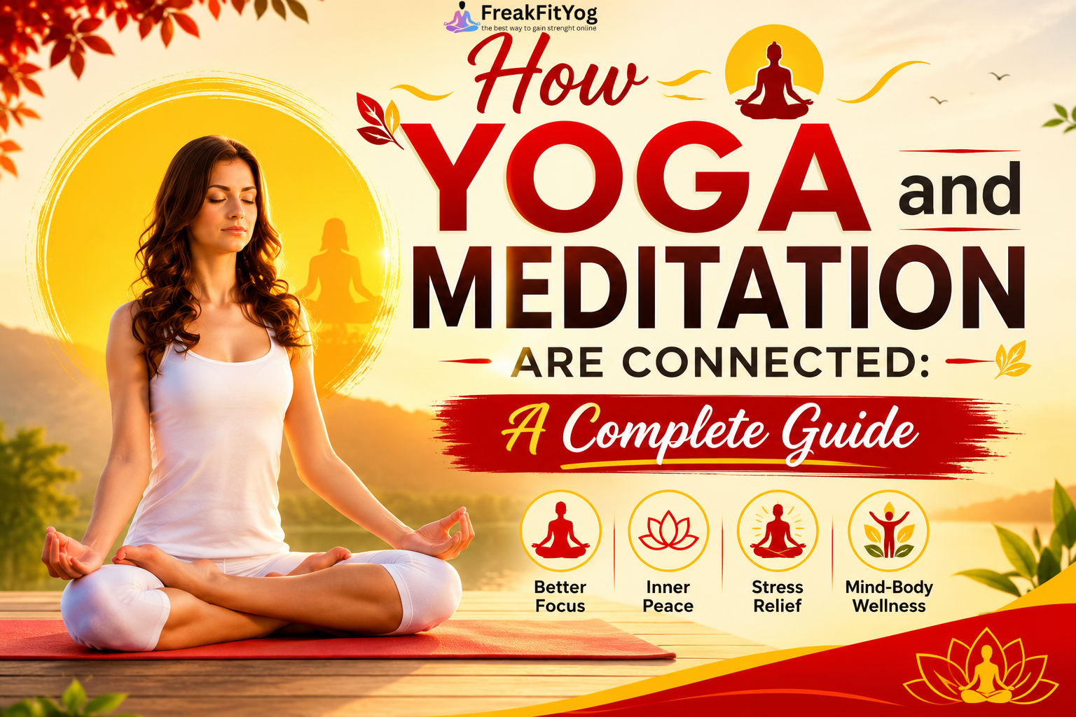 How Yoga and Meditation Are Connected: A Complete Guide by FreakFitYog