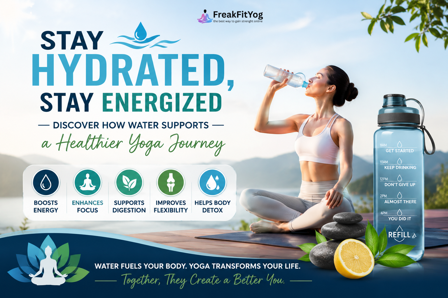 Stay Hydrated, Stay Energized – Discover How Water Supports a Healthier Yoga Journey