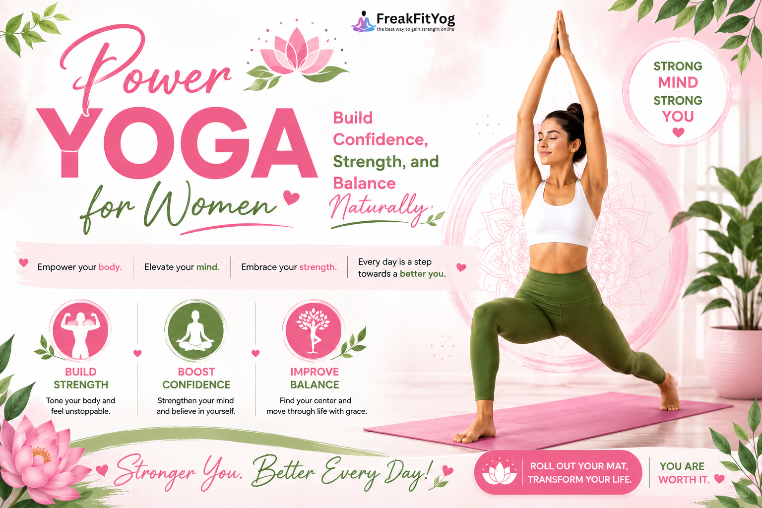 Power Yoga for Women: Build Confidence, Strength, and Balance Naturally
