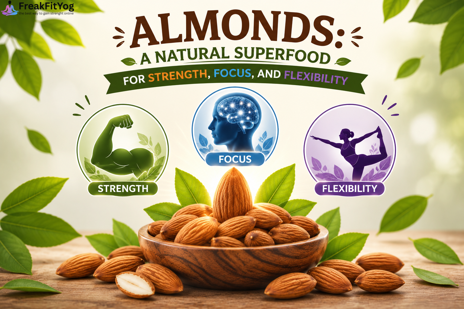 Almonds: A Natural Superfood for Strength, Focus, and Flexibility