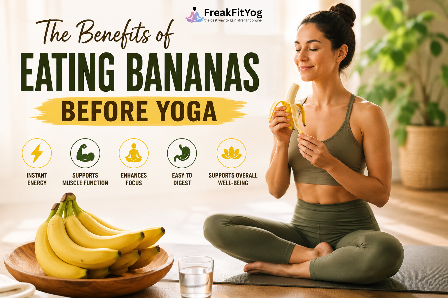 The Benefits of Eating Bananas Before Yoga