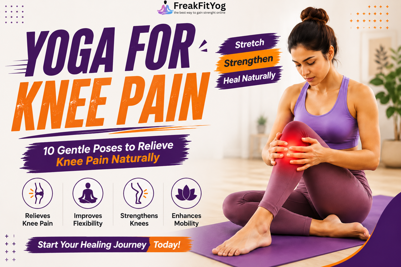 Yoga for Knee Pain: 10 Gentle Poses to Relieve Knee Pain Naturally