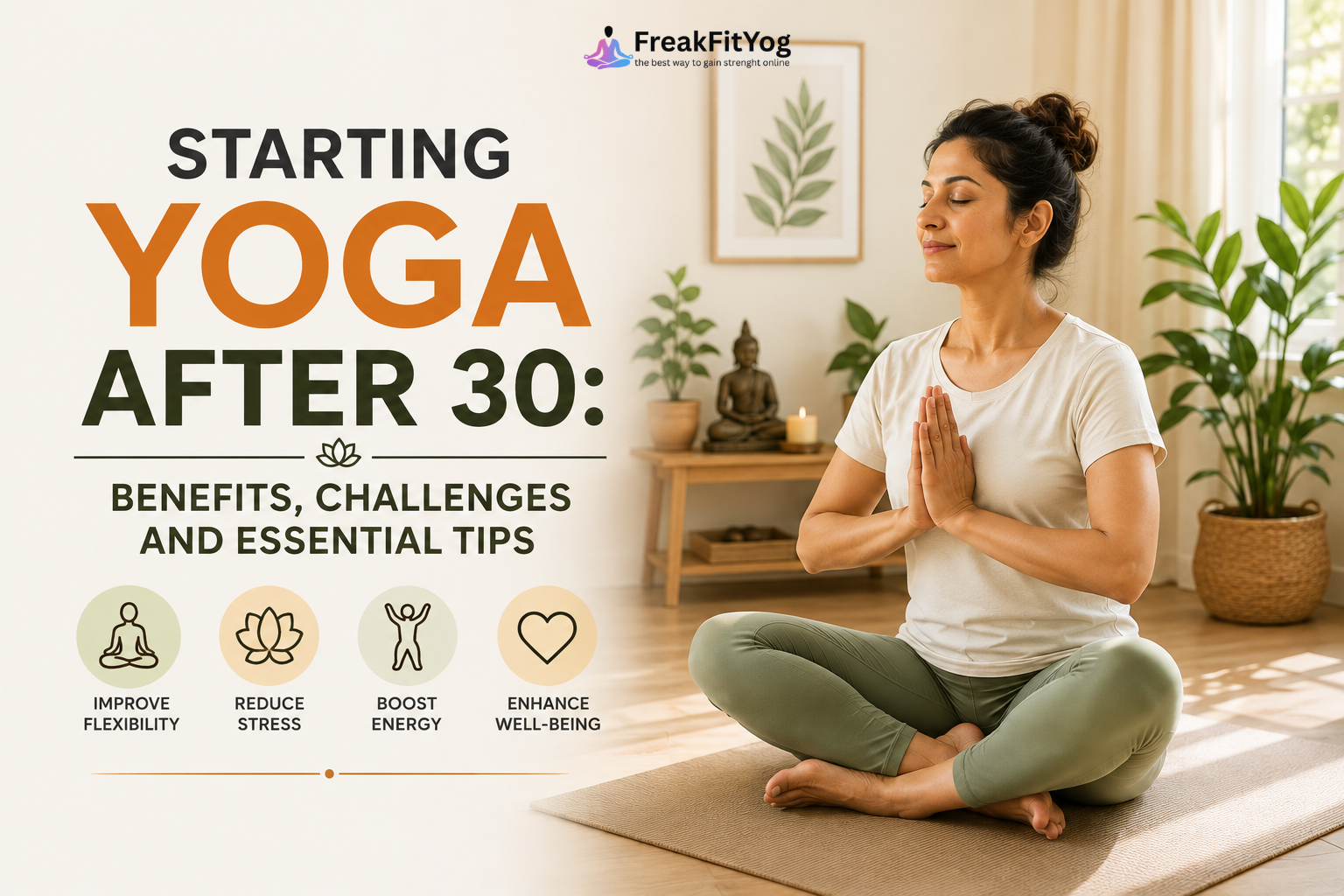 Starting Yoga After 30: Benefits, Challenges and Essential Tips