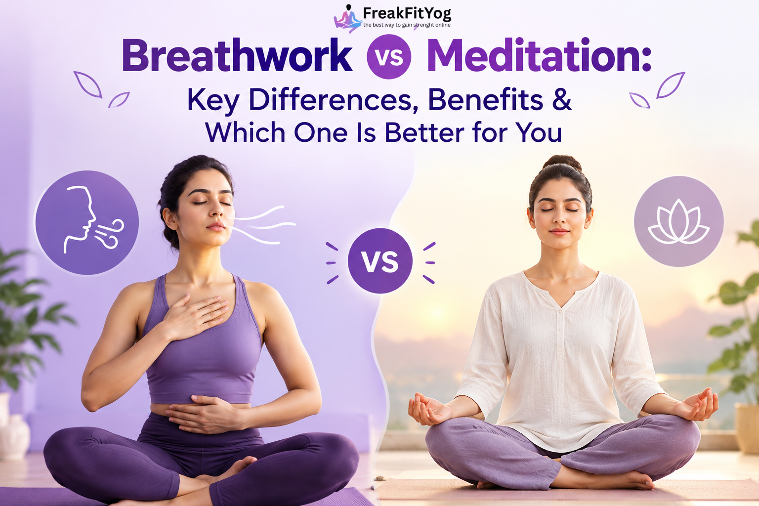 Breathwork vs Meditation: Key Differences, Benefits & Which One Is Better for You