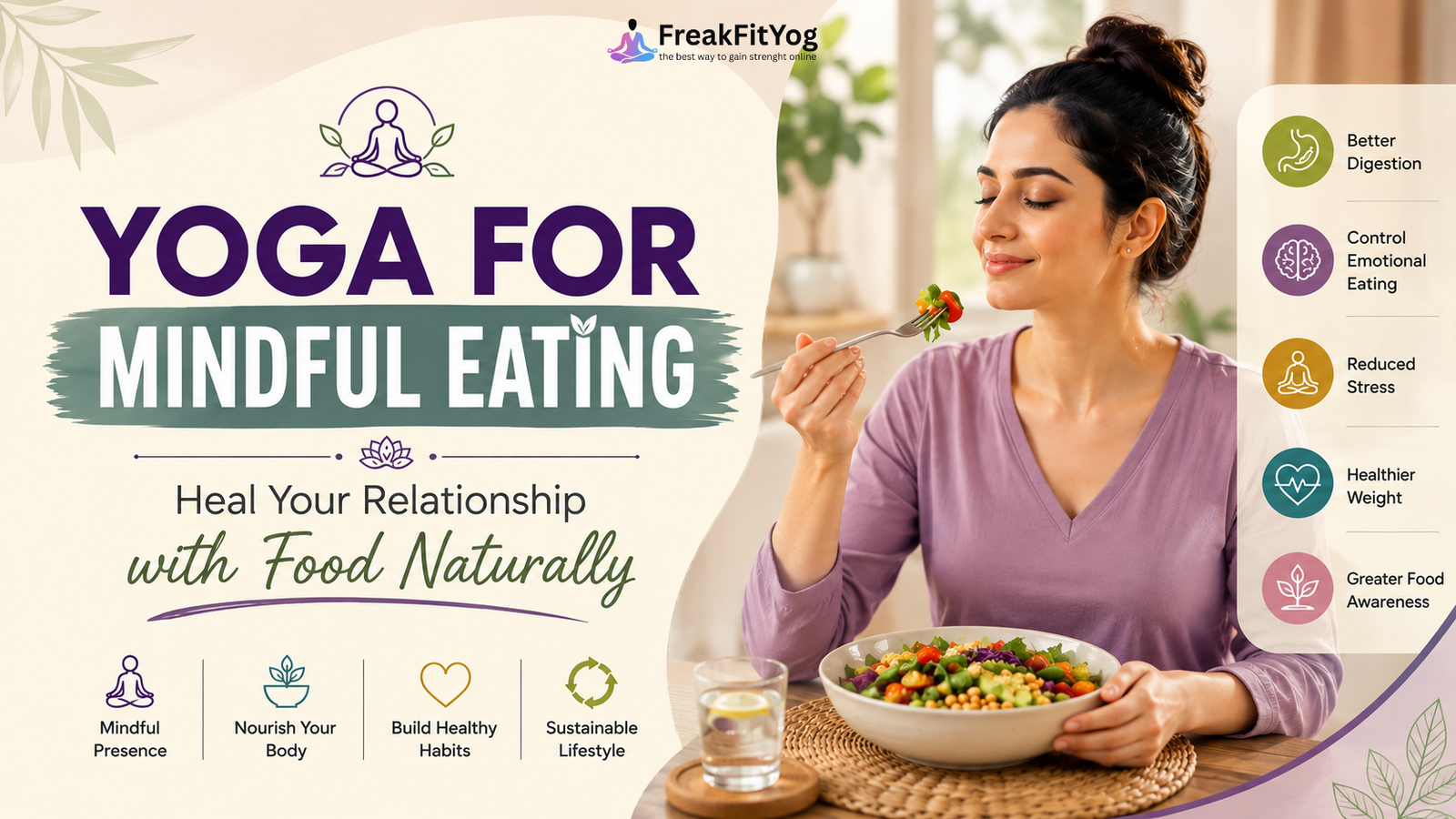 Mindful Eating with Yoga: Simple Ways to Build a Healthier Relationship with Food