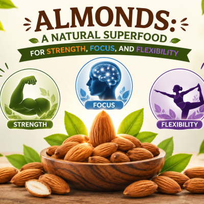 Almonds: A Natural Superfood for Strength, Focus, and Flexibility